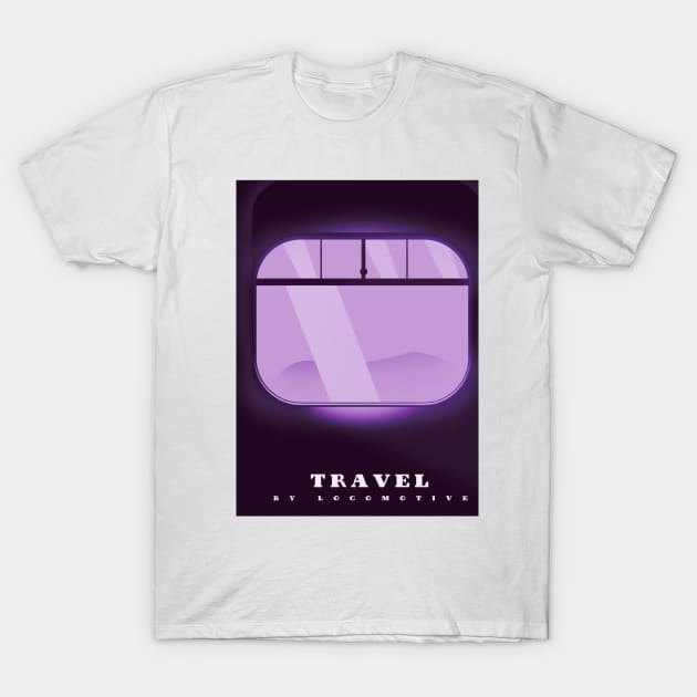 Travel By Locomotive T-Shirt by nickemporium1